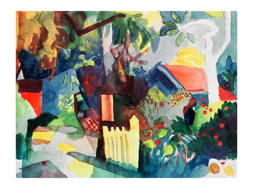 Kunstdruk August Macke Landschaft 60x80cm AM 46 | Yourdecoration.be