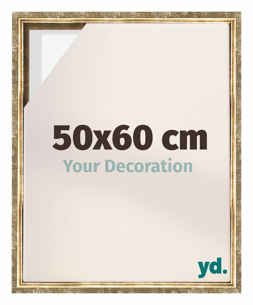 Lyon MDF Baklijst 50x60cm Goud Antiek Voorzijde Maat | Yourdecoration.be