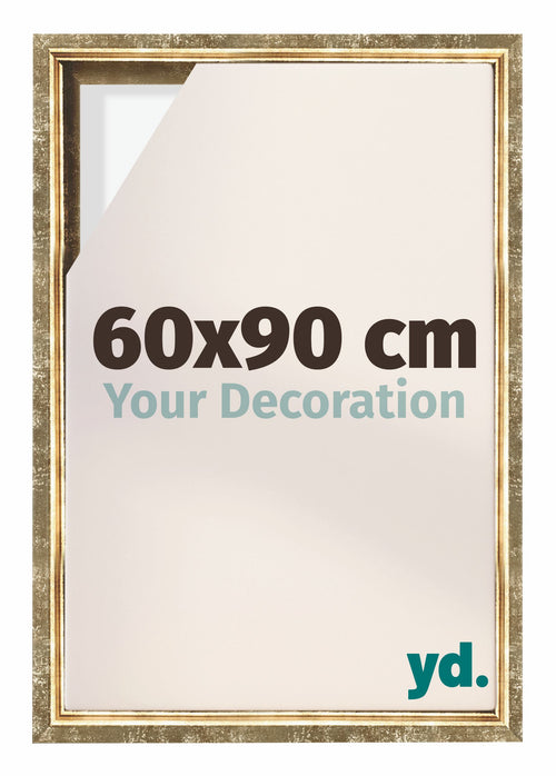 Lyon MDF Baklijst 60x90cm Goud Antiek Voorzijde Maat | Yourdecoration.be