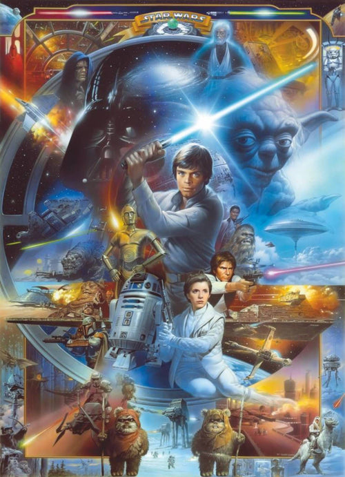 Komar Star Wars Luke Skywalker Collage Fotobehang 184x254cm | Yourdecoration.be