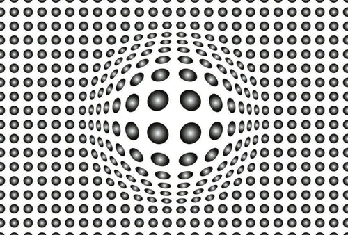Wizard+Genius Dots Black and White Vlies Fotobehang 384x260cm 8 banen | Yourdecoration.be