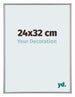 Annecy Kunststof Fotokader 24x32cm Zilver Voorzijde Maat | Yourdecoration.be