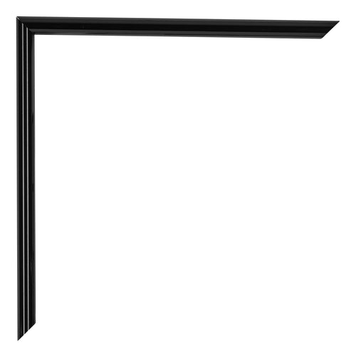 Annecy Kunststof Fotokader 33x98cm Zwart Hoogglans Detail Hoek | Yourdecoration.be