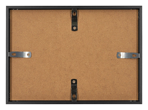 Aurora Aluminium Fotokader 21x29 7cm A4 set van 3 Zwart Achterzijde Liggend | Yourdecoration.be