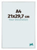 Austin Aluminium Fotokader 21x29 7cm A4 Zilver Mat Voorzijde Maat | Yourdecoration.be