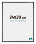 Austin Aluminium Fotokader 24x30cm Zwart Hoogglans Voorzijde Maat | Yourdecoration.be