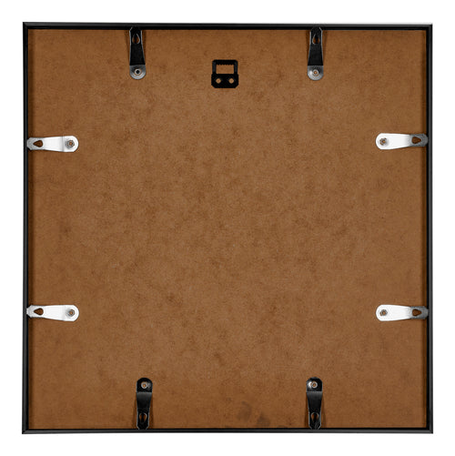 Austin Aluminium Fotokader 25x25cm Zwart Hoogglans Achterzijde | Yourdecoration.be
