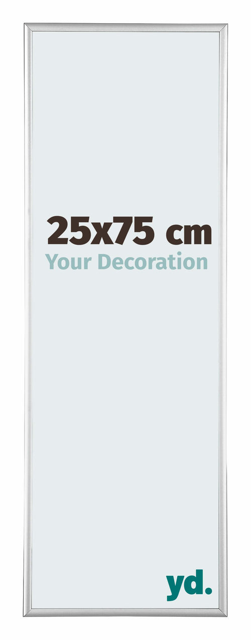 Austin Aluminium Fotokader 25x75cm Zilver Hoogglans Voorzijde Maat | Yourdecoration.be