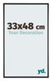 Austin Aluminium Fotokader 33x48cm Zwart Hoogglans Voorzijde Maat | Yourdecoration.be