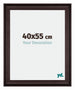 Birmingham Houten Fotokader 40x55cm Bruin Voorzijde Maat | Yourdecoration.be