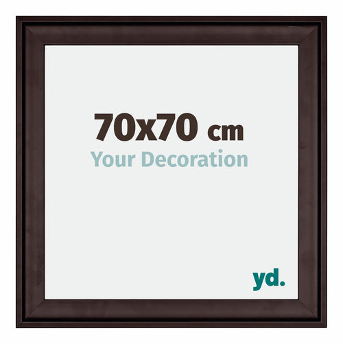 Birmingham Houten Fotokader 70x70cm Bruin Voorzijde Maat | Yourdecoration.be