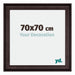 Birmingham Houten Fotokader 70x70cm Bruin Voorzijde Maat | Yourdecoration.be