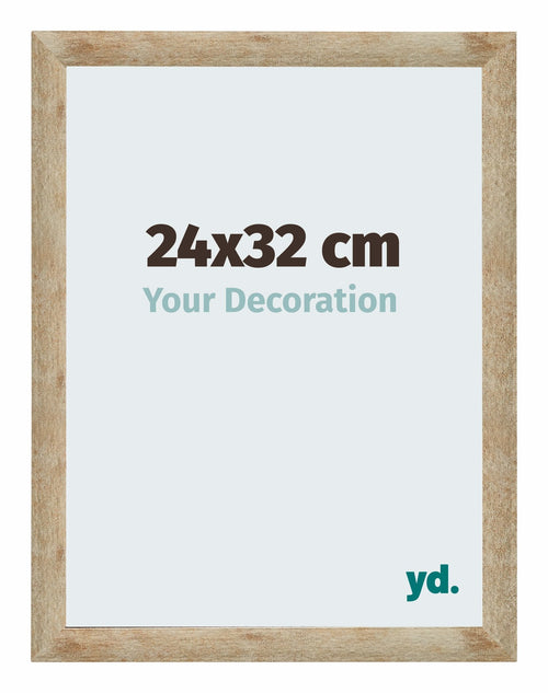 Catania MDF Fotokader 24x32cm Goud Voorzijde Maat | Yourdecoration.be