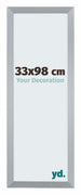 Catania MDF Fotokader 33x98cm Zilver Voorzijde Maat | Yourdecoration.be