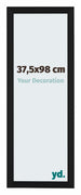 Catania MDF Fotokader 37 5x98cm Zwart Voorzijde Maat | Yourdecoration.be