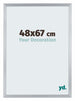 Catania MDF Fotokader 48x67cm Zilver Voorzijde Maat | Yourdecoration.be