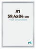 Catania MDF Fotokader 59 4x84cm A1 Zilver Maat | Yourdecoration.be