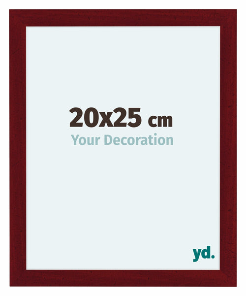 Como MDF Fotokader 20x25cm Wijnrood Geveegd Voorzijde Maat | Yourdecoration.be