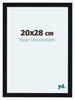 Como MDF Fotokader 20x28cm Zwart Hoogglans Voorzijde Maat | Yourdecoration.be