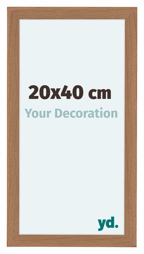 Como MDF Fotokader 20x40cm Notenhout Licht Voorzijde Maat | Yourdecoration.be