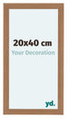 Como MDF Fotokader 20x40cm Notenhout Licht Voorzijde Maat | Yourdecoration.be