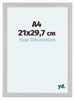 Como MDF Fotokader 21x29 7cm A4 Wit Hoogglans Voorzijde Maat | Yourdecoration.be