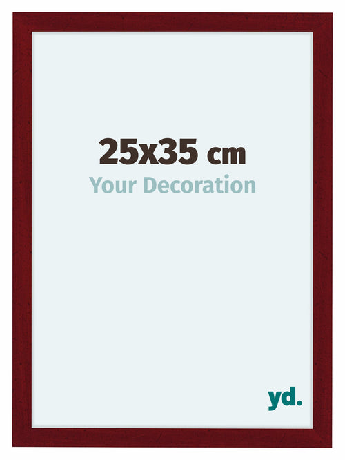 Como MDF Fotokader 25x35cm Wijnrood Geveegd Voorzijde Maat | Yourdecoration.be