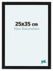 Como MDF Fotokader 25x35cm Zwart Mat Voorzijde Maat | Yourdecoration.be