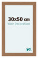 Como MDF Fotokader 30x50cm Notenhout Licht Voorzijde Maat | Yourdecoration.be