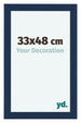 Como MDF Fotokader 33x48cm Donkerblauw Geveegd Voorzijde Maat | Yourdecoration.be