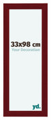 Como MDF Fotokader 33x98cm Wijnrood Geveegd Voorzijde Maat | Yourdecoration.be