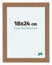 Como MDF Fotokader 36x48cm Notenhout Licht Voorzijde Maat | Yourdecoration.be