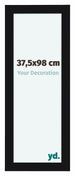 Como MDF Fotokader 37 5x98cm Zwart Hoogglans Voorzijde Maat | Yourdecoration.be