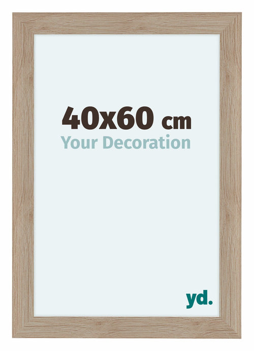 Como MDF Fotokader 40x60cm Eiken Licht Voorzijde Maat | Yourdecoration.be