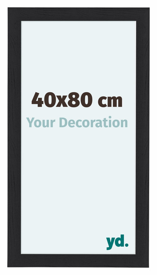 Como MDF Fotokader 40x80cm Zwart Houtnerf Voorzijde Maat | Yourdecoration.be