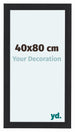Como MDF Fotokader 40x80cm Zwart Houtnerf Voorzijde Maat | Yourdecoration.be