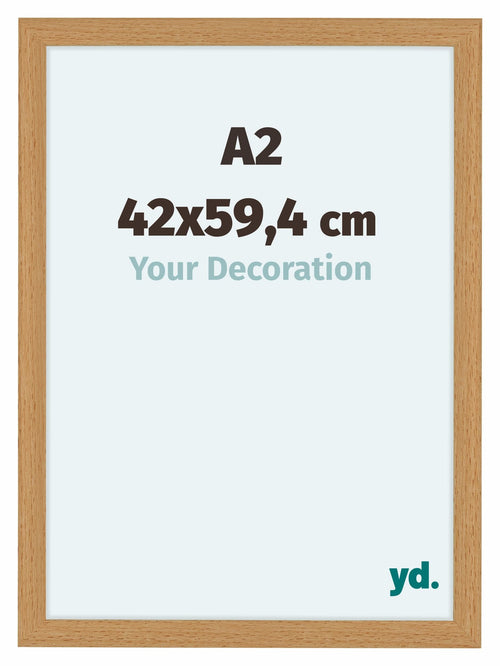 Como MDF Fotokader 42x59 4cm A2 Beuken Voorzijde Maat | Yourdecoration.be
