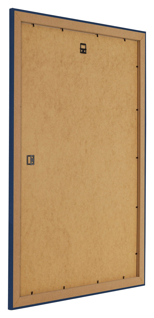 Como MDF Fotokader 42x60cm Donkerblauw Geveegd Achterzijde Schuin | Yourdecoration.be