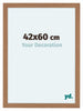 Como MDF Fotokader 42x60cm Notenhout Licht Voorzijde Maat | Yourdecoration.be