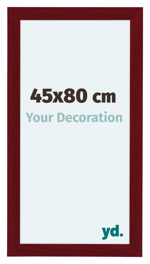 Como MDF Fotokader 45x80cm Wijnrood Geveegd Voorzijde Maat | Yourdecoration.be