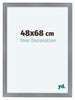 Como MDF Fotokader 48x68cm Aluminium Geborsteld Voorzijde Maat | Yourdecoration.be