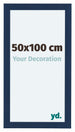 Como MDF Fotokader 50x100cm Donkerblauw Geveegd Voorzijde Maat | Yourdecoration.be