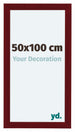 Como MDF Fotokader 50x100cm Wijnrood Geveegd Voorzijde Maat | Yourdecoration.be