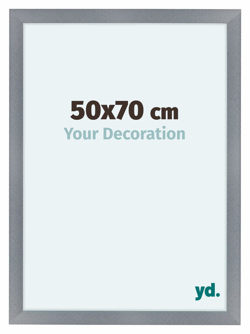Como MDF Fotokader 50x70cm Aluminium Geborsteld Voorzijde Maat | Yourdecoration.be