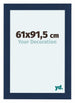 Como MDF Fotokader 61x91 5cm Donkerblauw Geveegd Voorzijde Maat | Yourdecoration.be