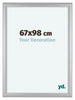 Como MDF Fotokader 67x98cm Zilver Mat Voorzijde Maat | Yourdecoration.be