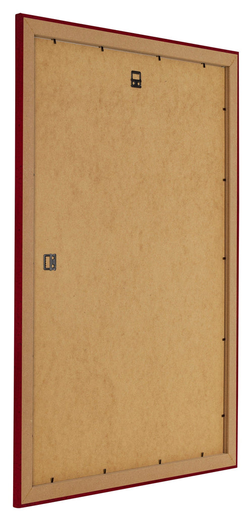 Como MDF Fotokader 68x98cm Wijnrood Geveegd Achterzijde Schuin | Yourdecoration.be