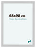 Como MDF Fotokader 68x98cm Wit Hoogglans Voorzijde Maat | Yourdecoration.be