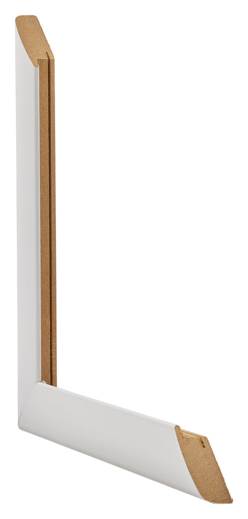 Como MDF Fotokader 68x98cm Wit Mat Doorsnede | Yourdecoration.be