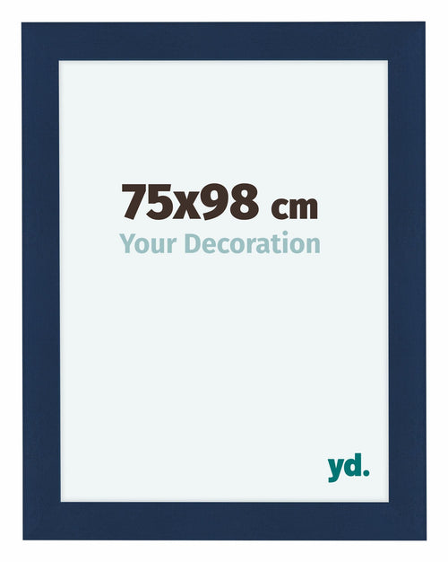 Como MDF Fotokader 75x98cm Donkerblauw Geveegd Voorzijde Maat | Yourdecoration.be